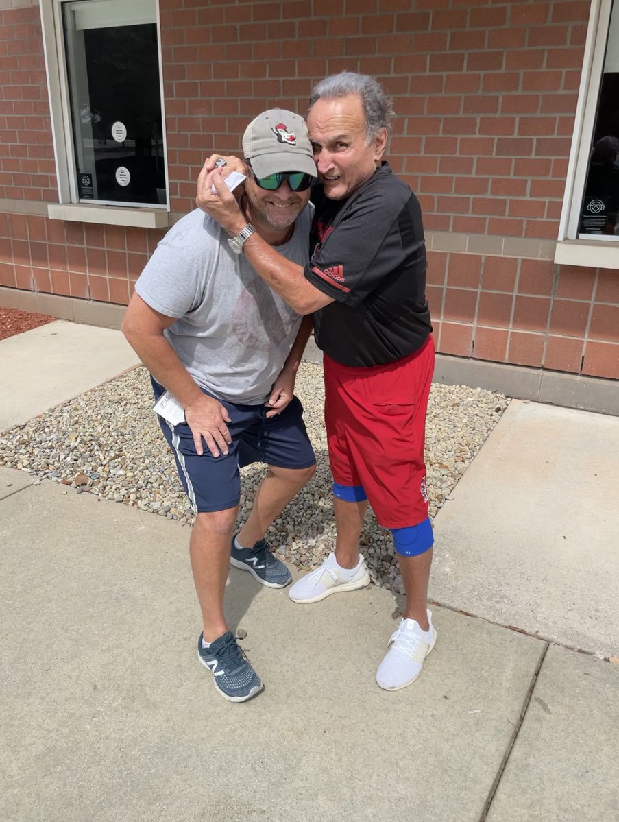 rideupandover's tweet photo. @PackTimPeeler Ran into him before the ‘21 season.  He was having problems getting his tickets right and this kid was giving him lip, so i inserted myself in the window and asked the young pupper, do you know who this is?  He built this place!  Give him whatever he wants! https://t.co/fPloq1t0MU