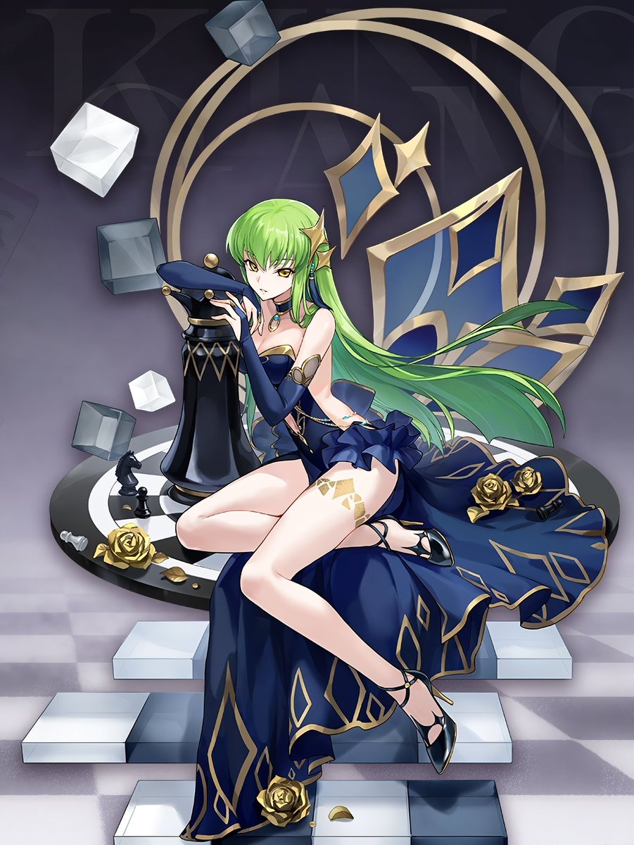 ccdailyy's tweet photo. A new C.C. figure based on this beautiful illustration has been announced 💚 https://t.co/4EXsTDyO7r