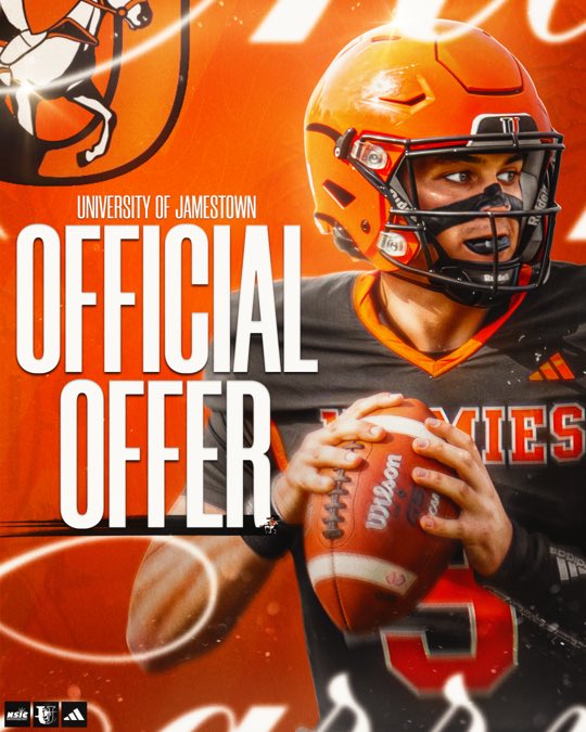 colby_nel's tweet photo. After a great call with @CoachTomDosch and @CoachTWilson26 I am grateful to say I have received an offer to play at @JimmieFootball. 

AGTG https://t.co/zKuKJyMAWt