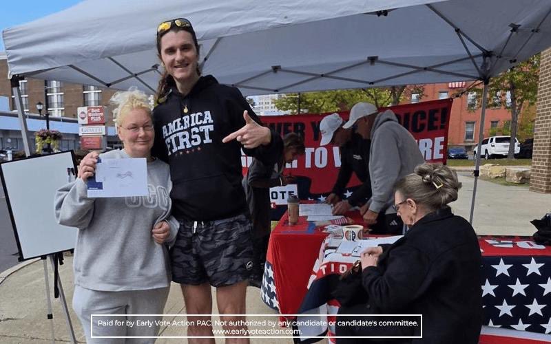 ScottPresler's tweet photo. This text message was sent to registered Republicans in Pike County:

Patriots,

It's Scott Presler again. On Tuesday, October 20th, I'll be returning to the Pike County Administration Building for another get-out-the-vote event.

I'm asking all Republicans to vote early and in person.

If you've already filled out your mail-in ballot, bring it with you to return it in person.

What: Early, On-Demand Voting
When: Oct 20th, 12PM to 4PM
Where: 506 Broad St Milford, PA