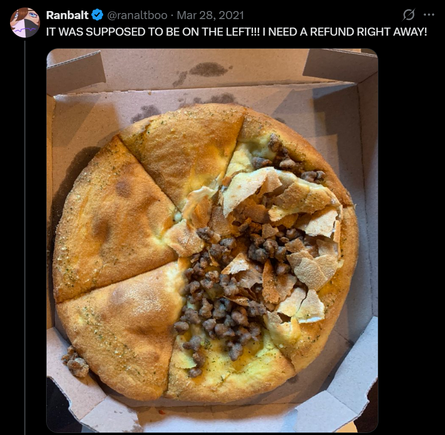 Ranboosaysstuff's tweet photo. Ill never forget when I tried to order this and they gave me the wrong kind :/ https://t.co/s45UjKx0is