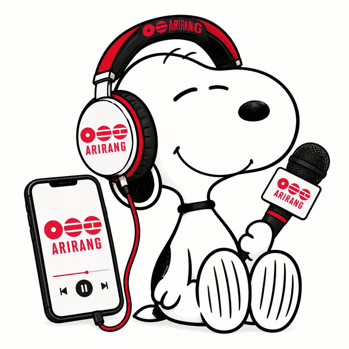 snoopyb047's tweet photo. Snoopy × BTS ARIRANG 🎧 https://t.co/ozMUEmIvF0