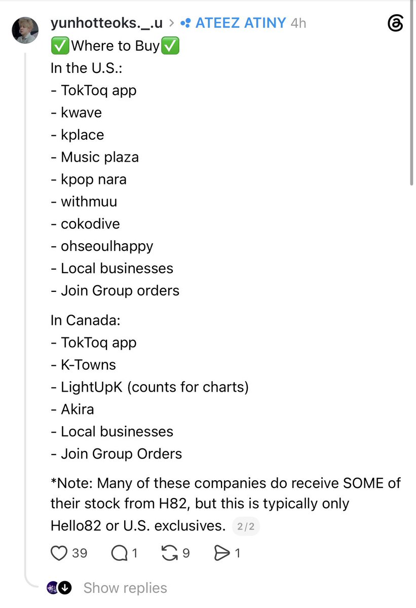 mingimangimong's tweet photo. if you would like to participate in boycotting hello82 and simultaneously support ateez on charting, here are some good alternatives !!
credits to yunhotteoks._.u on threads
signed albums and photocards value nothing if they come from a disgusting ableist company. https://t.co/oyjIElLW34