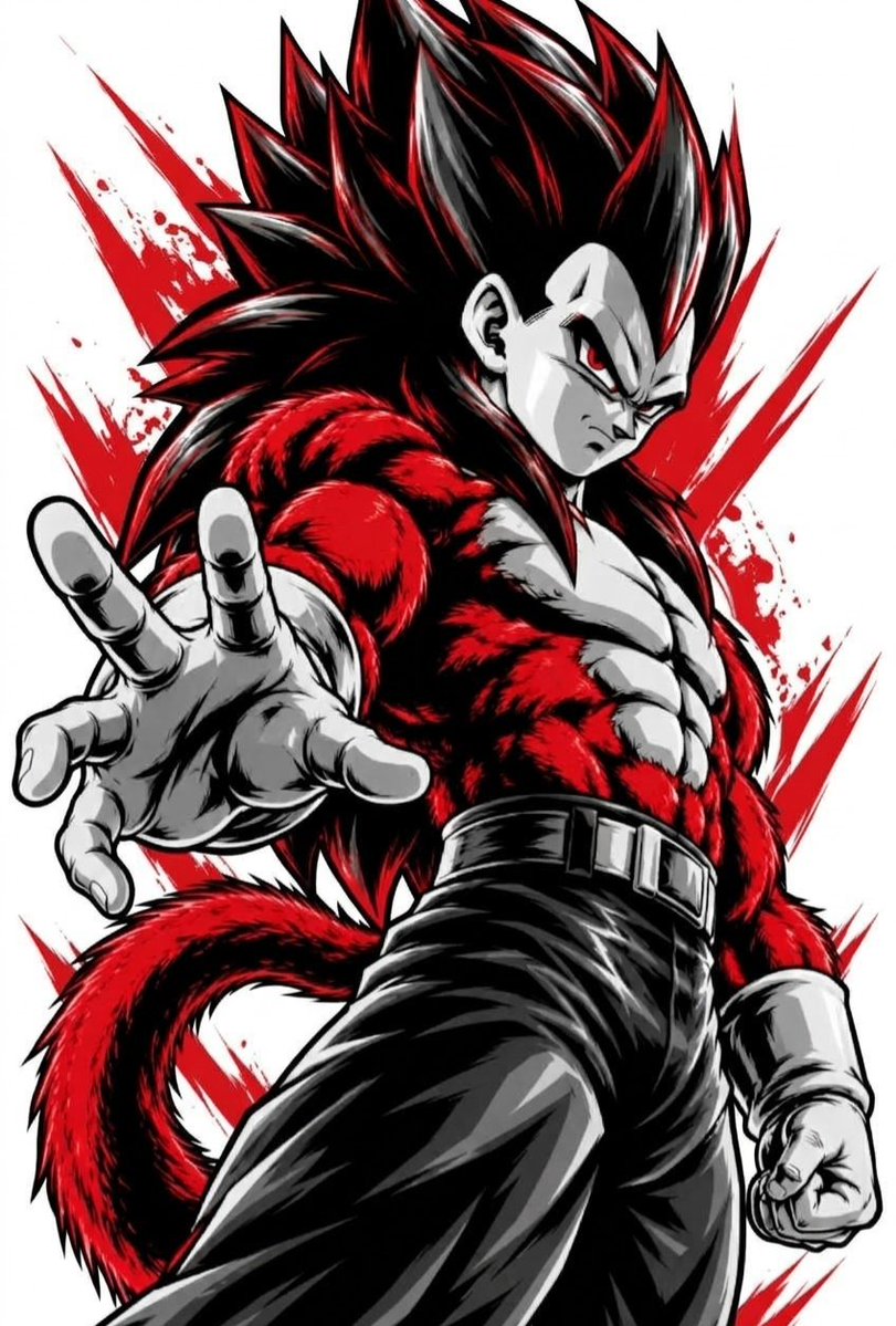 ac_des1gns's tweet photo. Custom Vector Design featuring Super Saiyan 4 Vegeta from "Dragon Ball GT"! #DBGT #vectordesign #AnimeArt https://t.co/dwvRZfOfLT