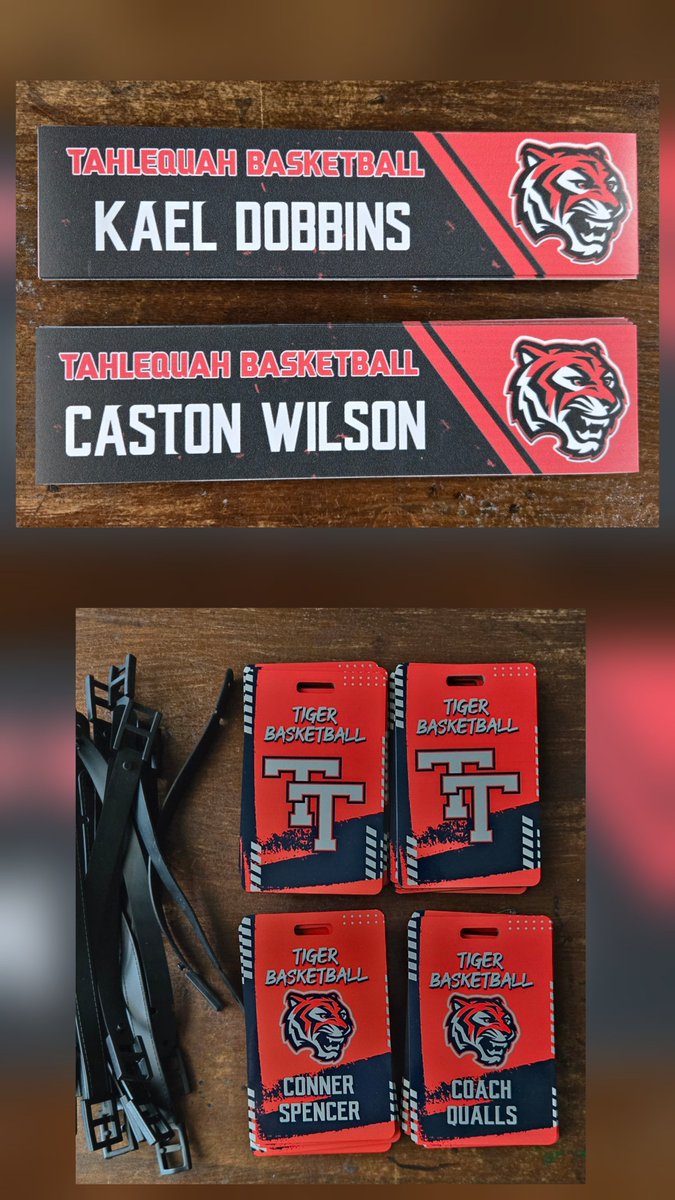 GC_Image's tweet photo. A few recent locker tag/bag tag combos... Big thanks to Southwest and Poteet Volleyball in Texas, Bridgeport Basketball in Nebraska, and Tahlequah Basketball is Oklahoma!!
#gcifamily https://t.co/fkPBKSkav4