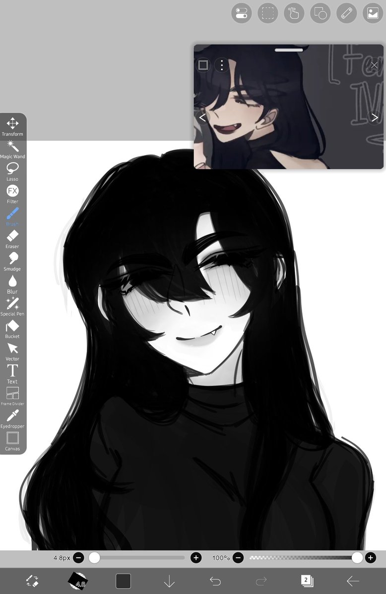 VixnnieOnline's tweet photo. I'm tryna do smth different with my style but idk how I feel about it (repost cuz I messed up oops)
#femivan #alnst #genderbend #fanart #alienstageivan #WIP https://t.co/h2jW4IQlAC