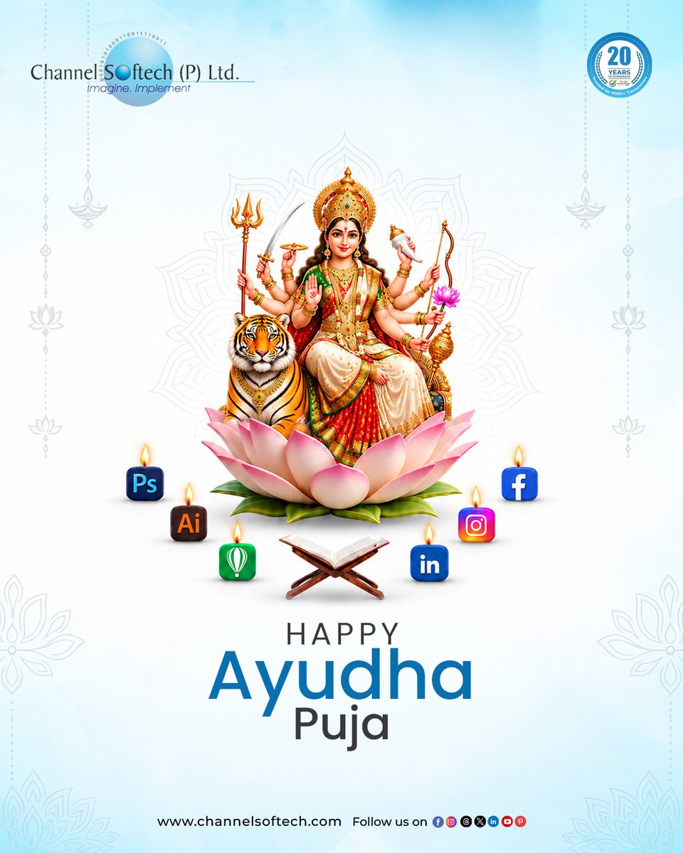 channelsoftech's tweet photo. Happy Dasara! 🪔✨

May the spirit of Dasara bring peace, prosperity, happiness, and new beginnings.

Let’s celebrate the victory of good over evil and the vibrant traditions that make this festival special.

#happydasara #dasara #vijayadashami #mysoredasara #festivevibes https://t.co/U60rBOCpD1