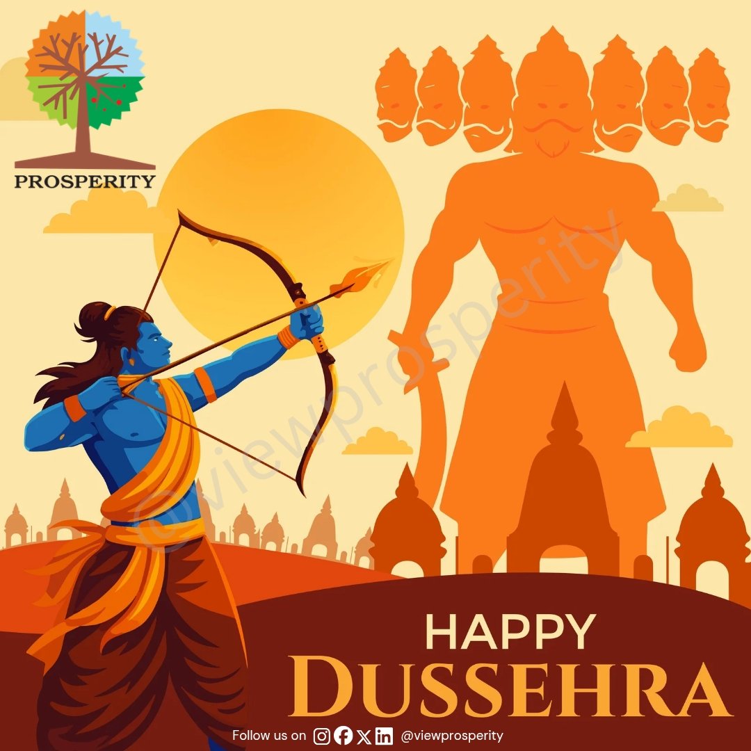 viewprosperity's tweet photo. Happy Dussehra ! 
#viewprosperity #dussehra #happydussehra #vijayadashami #dasara, #dusshera navratri #durgapuja #festival #indianfestival #festivevibes #culture #Mythology #Tradition #ravan #ravana #ramayana #jaishreeram #sanatandharma #durgamaa https://t.co/Kh4MbE7pdT