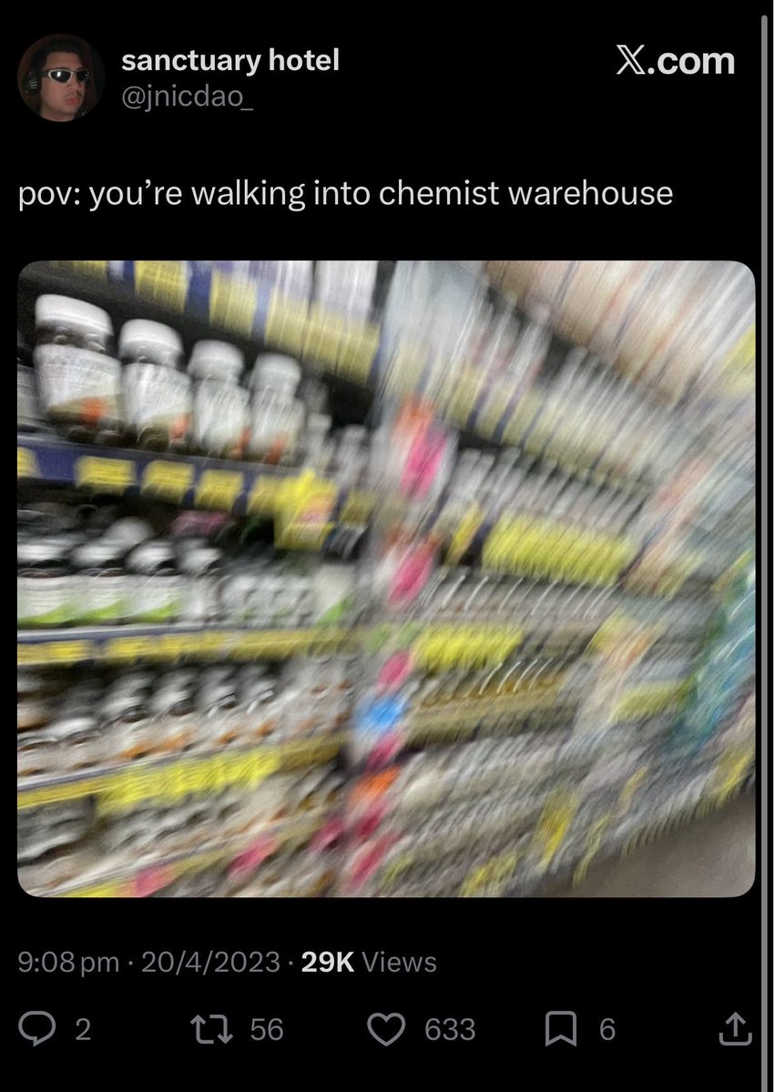 mikibosser's tweet photo. Finally found the most accurate depiction of walking into a chemist https://t.co/y28Tktvopq