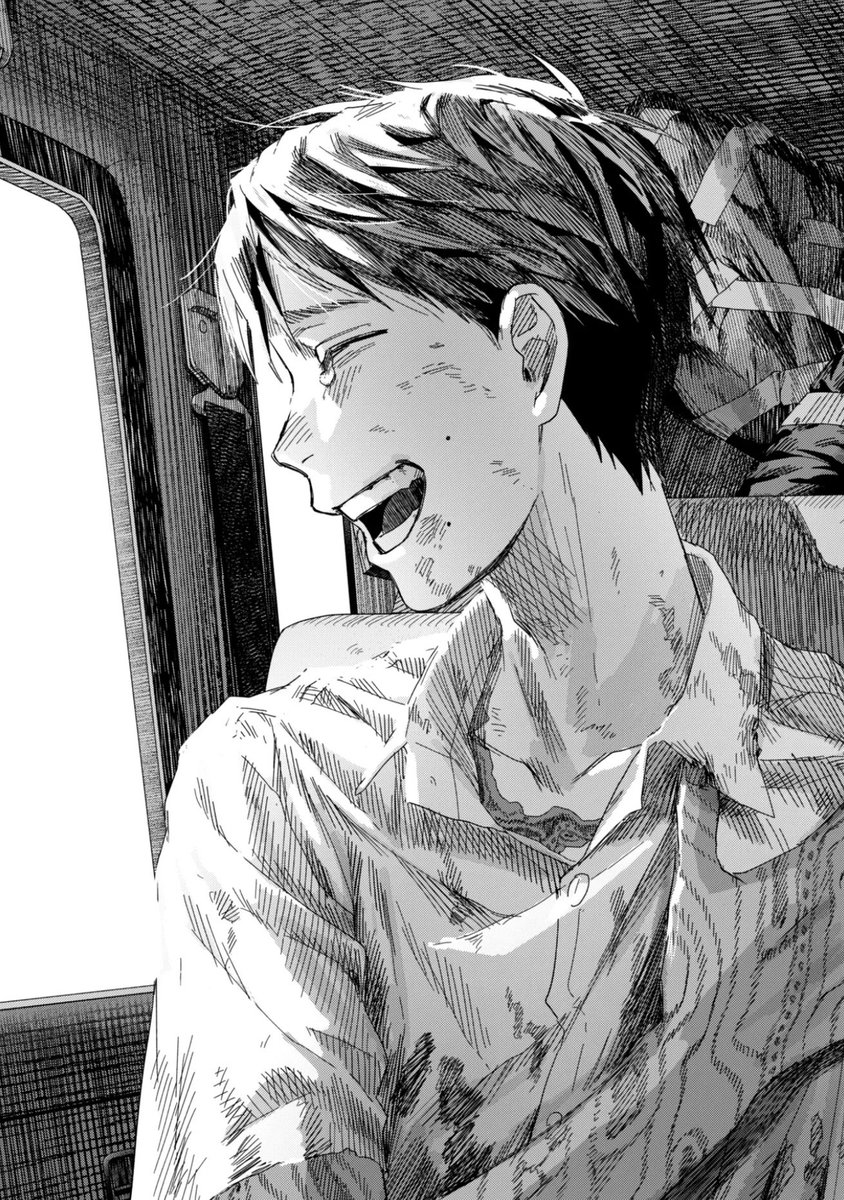 timelyasayuuki's tweet photo. all these panels of yoshiki laughing just because he has ‘hikaru’/natsuki by his side ☹️ my son finally has his happy ending https://t.co/W4D9bHZgsN