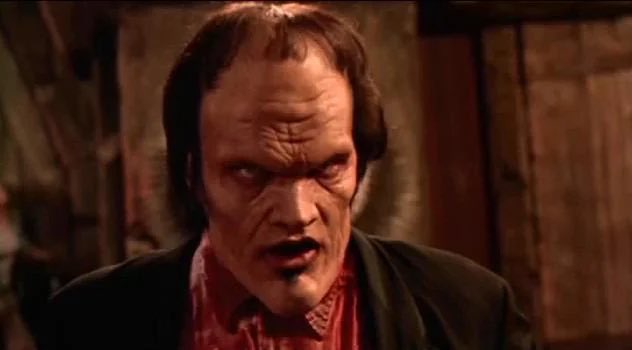 billyjarrettugh's tweet photo. In a movie where Tom Savini turns into a mutant rat creature, the most chopped vampire in FROM DUSK TILL DAWN is easily Tarantino’s busted ass https://t.co/ZgwxFyHMyZ