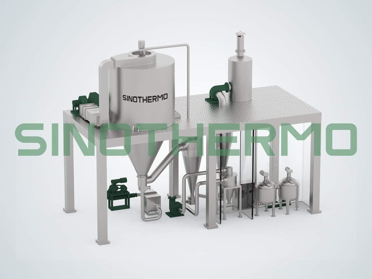 Sinothermo's tweet photo. Spray dryer outlet temperature is the real control variable, not inlet.
Raise the feed rate and it falls; lower it and it rises. Set it between your product's heat limit and your target moisture.
Guide:https://t.co/I7wVOLZXNe
#spraydrying #industrialdrying #powderprocessing https://t.co/N9McJ8H6VL