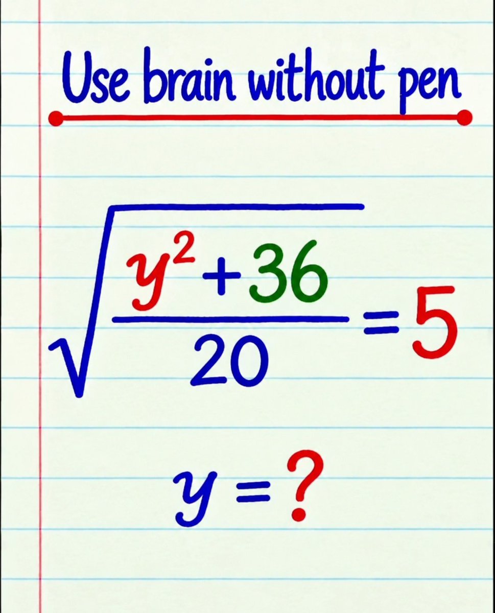 MyDearest2106's tweet photo. Can you solve for value of y? https://t.co/nmR4gyiwJS
