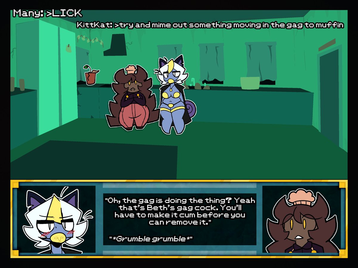 CorruptedCrypt's tweet photo. You make your way back to where Beth said the plant was, and yep! So you bring it back downstairs for better lighting... and... https://t.co/O4t8a8Qsup