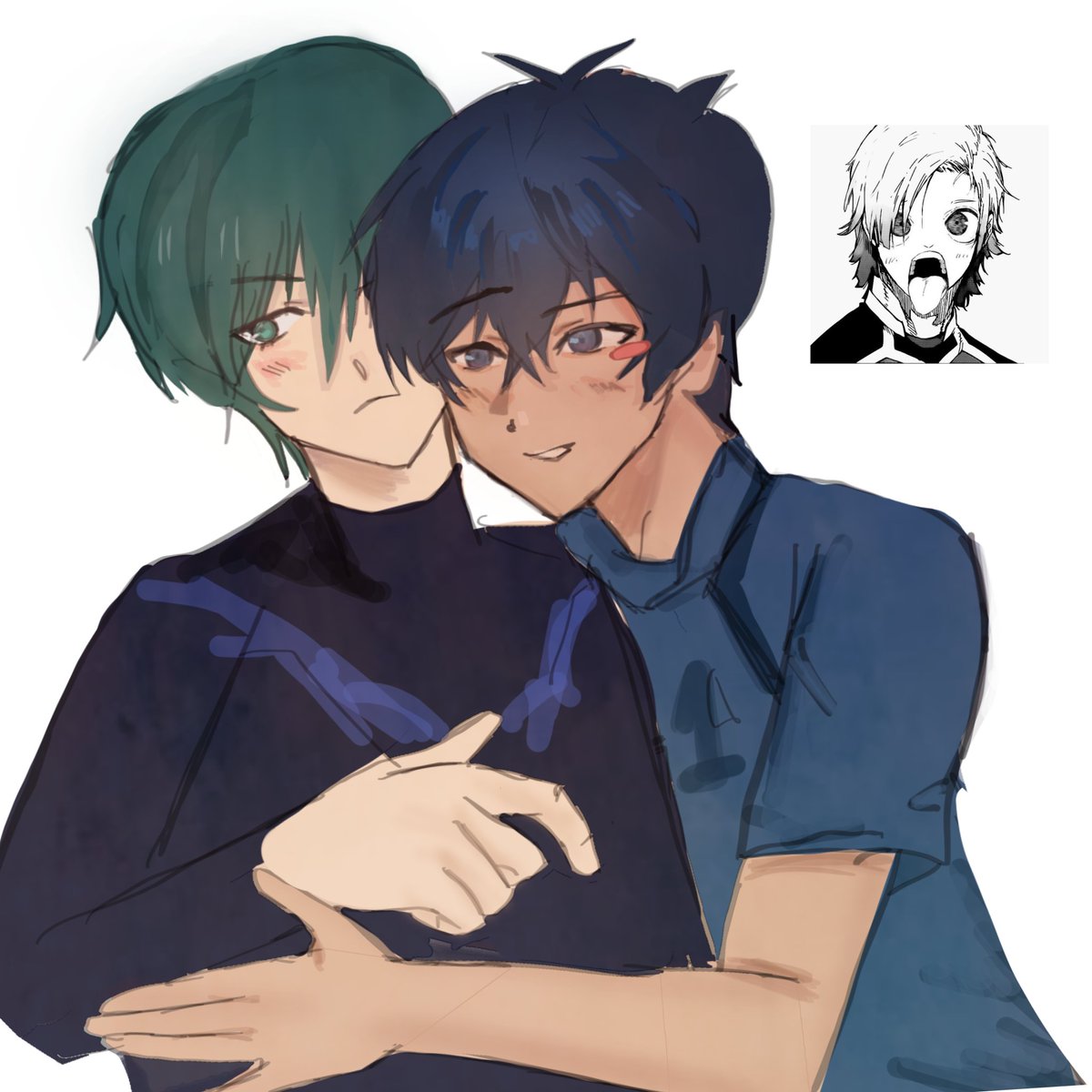 bachizai's tweet photo. Rinsagi art ok #bllktwt #rinsagi https://t.co/PaMOIcwXaU