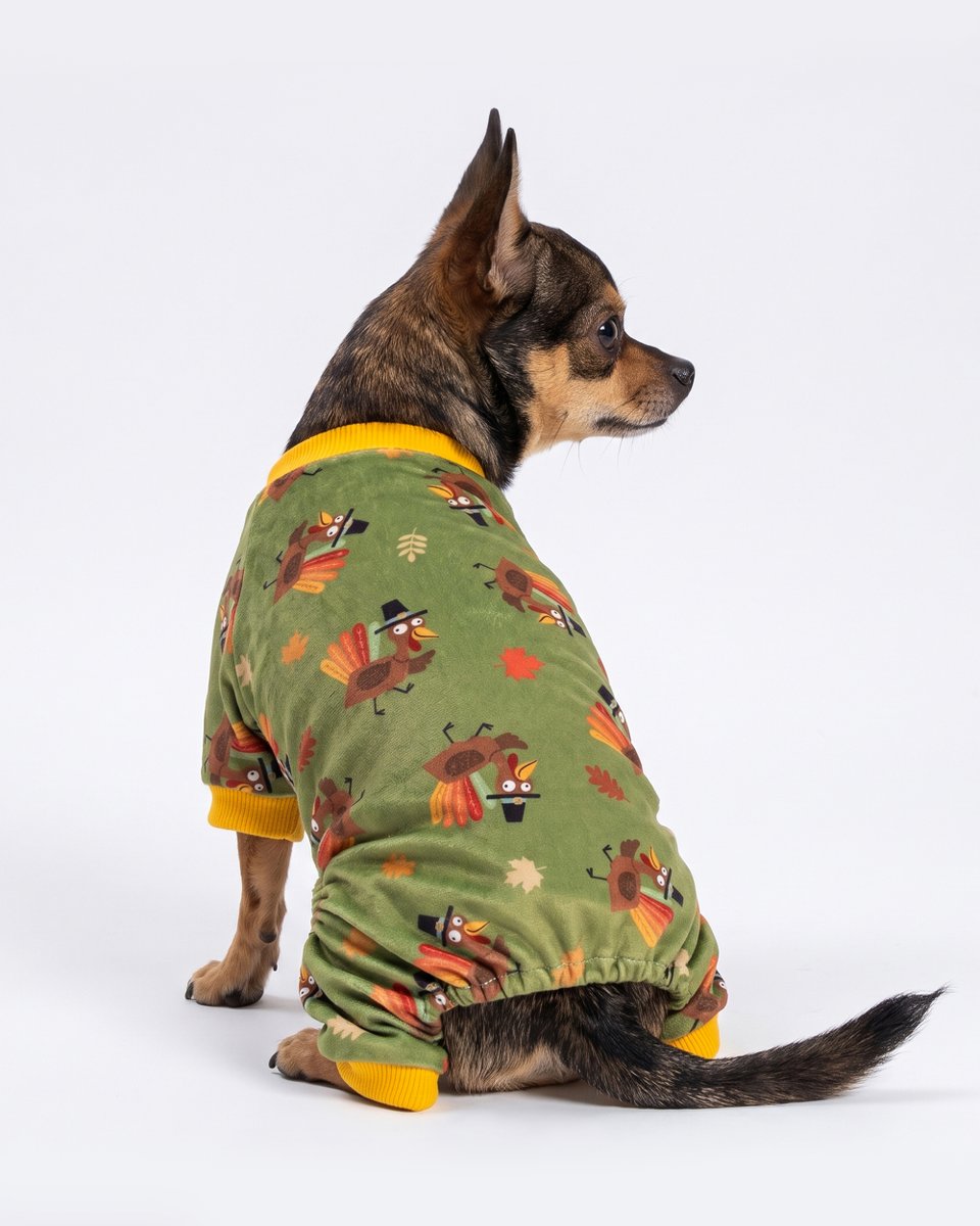 fitwarmofficial's tweet photo. Stuffed? Same. Cozy? Absolutely. ๐๐ฆ
#ThanksgivingDog #ThanksgivingPajamas #DogPajamas #TurkeyDay #ThanksgivingStyle https://t.co/UxfsFTzFgC