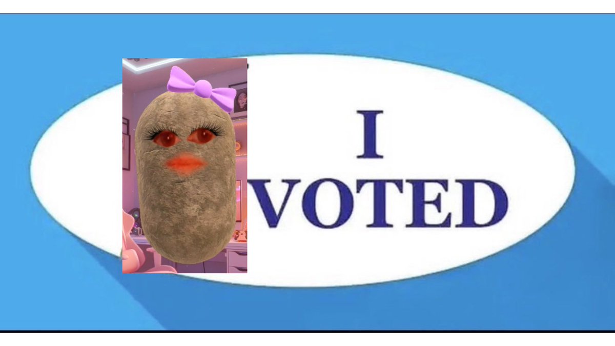 AuroraTheBuni's tweet photo. VOTE ME FOR WORLDS MOST RAGE BAITING POTATOTUBER NOW ON WWW DOT POTATO LAND https://t.co/x7xcSxdsuU