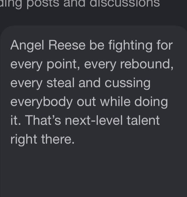 BigRedisback24's tweet photo. Period!!!!! We love it for you @Reese10Angel https://t.co/1XreWltKpp