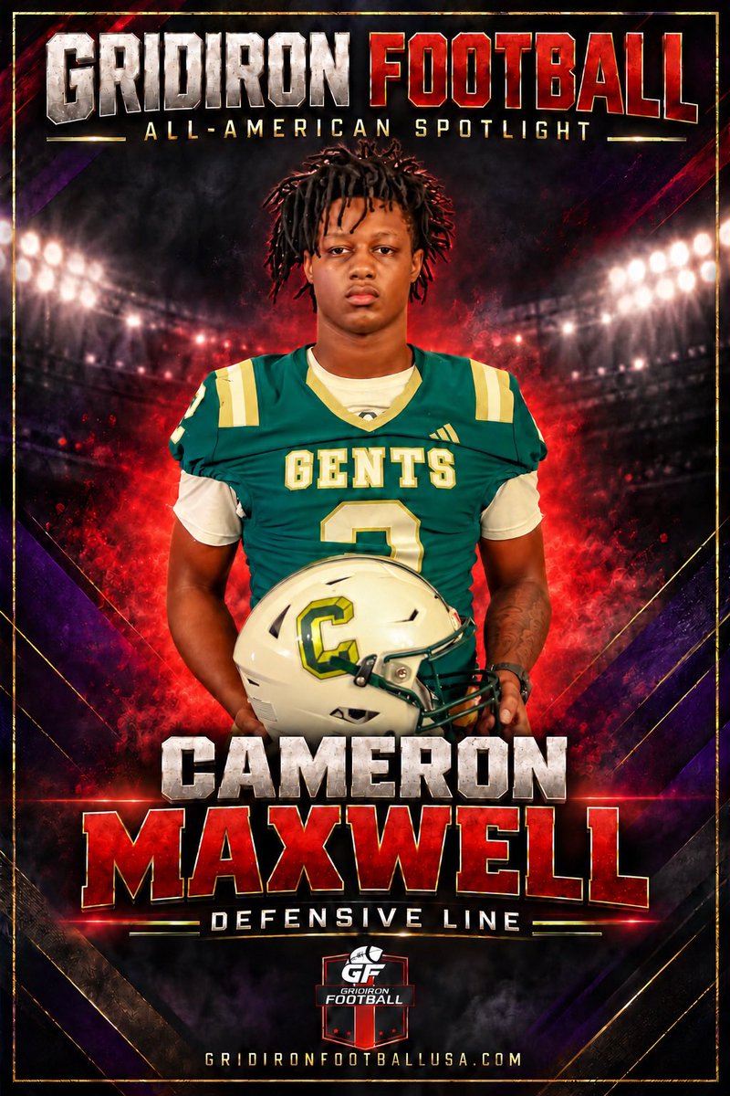 GridironFootbal's tweet photo. BREAKING NEWS: Crowley High School 6’4, 215 DE Cameron Maxwell, who had over 30 tackles and 5.5 sacks as a junior, has committed to play in the 2026 Gridiron Football All-American Bowl Game! Click below to read more about the latest bowl game commit!

READ: https://t.co/lijPU1wS00