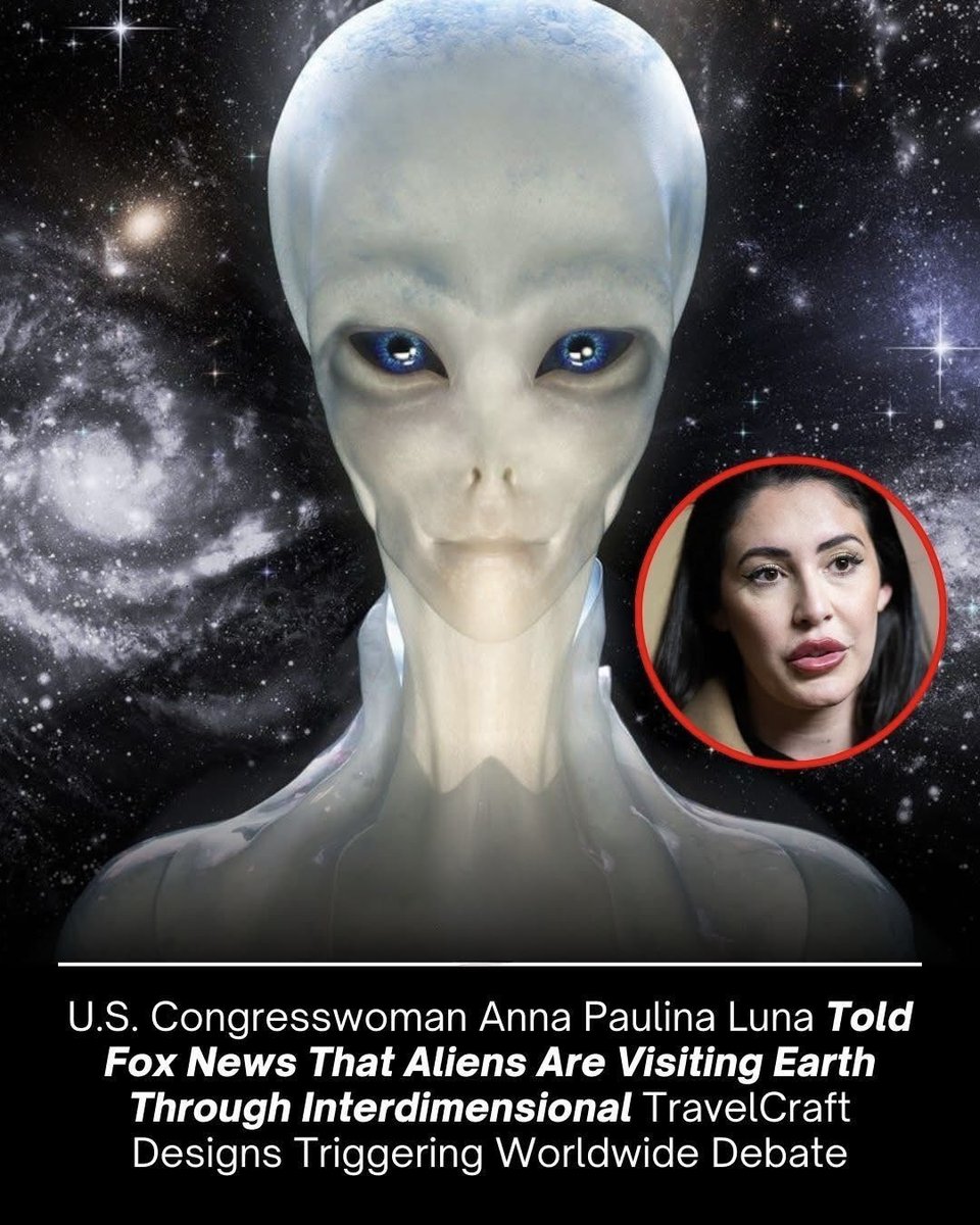 NextScience's tweet photo. 👽 Are Aliens Coming From Another Dimension? 

A surprising claim by Anna Paulina Luna says aliens may not travel to Earth in spaceships. Instead, they could be moving through other dimensions. This idea is making many people curious and talking about UFOs.

If it were true, it might explain why some strange objects seem to appear and disappear in the sky within seconds. There is still no scientific proof, but the idea is raising big questions about space, life, and the universe.

Could intelligent beings be visiting Earth in ways we still cannot understand? For now, no one knows. The mystery continues, and the universe may be stranger than we ever imagined.