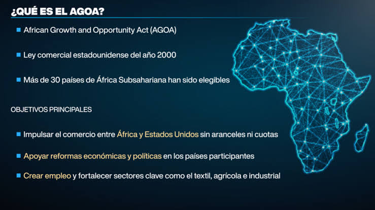 EmbajadaAbierta's tweet photo. Cyril Ramaphosa, presidente de Sudáfrica🇿🇦, teme que EEUU🇺🇸 excluya a su país de AGOA (ley de crecimiento y oportunidad para África), que permite a países africanos exportar miles de productos sin aranceles.
Sigue👇 https://t.co/uFOAJctpoz