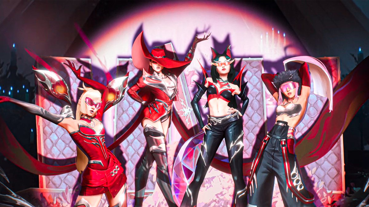 lozzopp's tweet photo. 🔥 KDA WALLPAPER 4K 📷#KDA #FIRESTARTER  
Ahri - Akali - Evelynn - Kai´sa #kdafirestarter https://t.co/8qbxFJFtsx