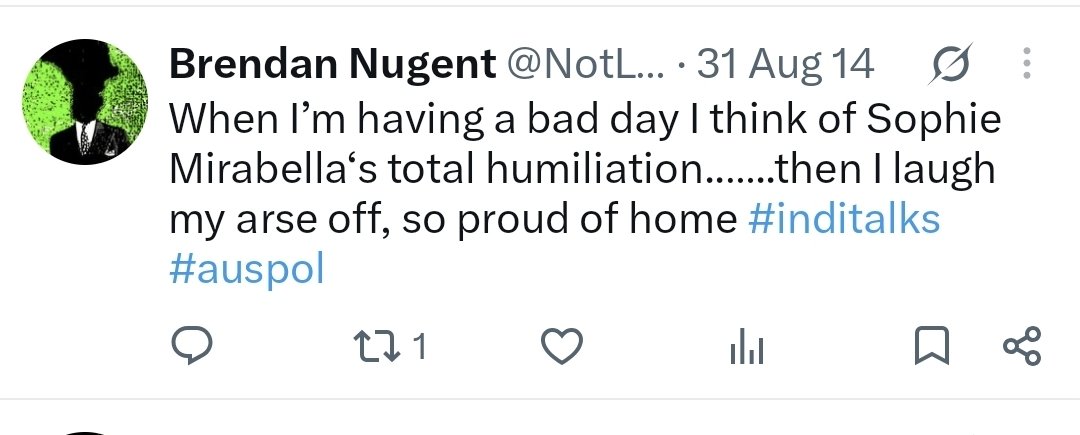 elWobbledonk's tweet photo. @michaelpurvis64 @_SocialDemocrat The recent post was a from 2015 im assuming as a piss take about dame pauline hanson. Dude doesnt seem very right wing to me from his other posts https://t.co/mtM6GAGqw6