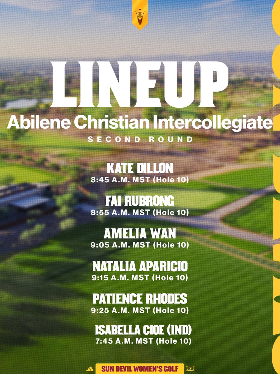 SunDevilWGolf's tweet photo. Lined up for round ✌️ tomorrow morning!

📊: https://t.co/E3BKeYVt1o

#ForksUp /// #O2V https://t.co/Ra62HzMLjT