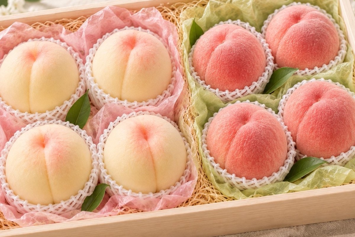 s_rkb_kaju_'s tweet photo. 🍑豪華食べ比べ企画🍑

異なる美味しさを楽しめる、
旬の白桃セット。

『白桃 食べ比べセット（2品種・8玉入り）』

🎁抽選で6名様

📩当選者にはDMでご連絡します。

ご参加方法
①本アカウントをフォロー
②いいね＆リポスト🔁

⌛応募締切：10月22日  23:59まで https://t.co/TlzKfDN1ed