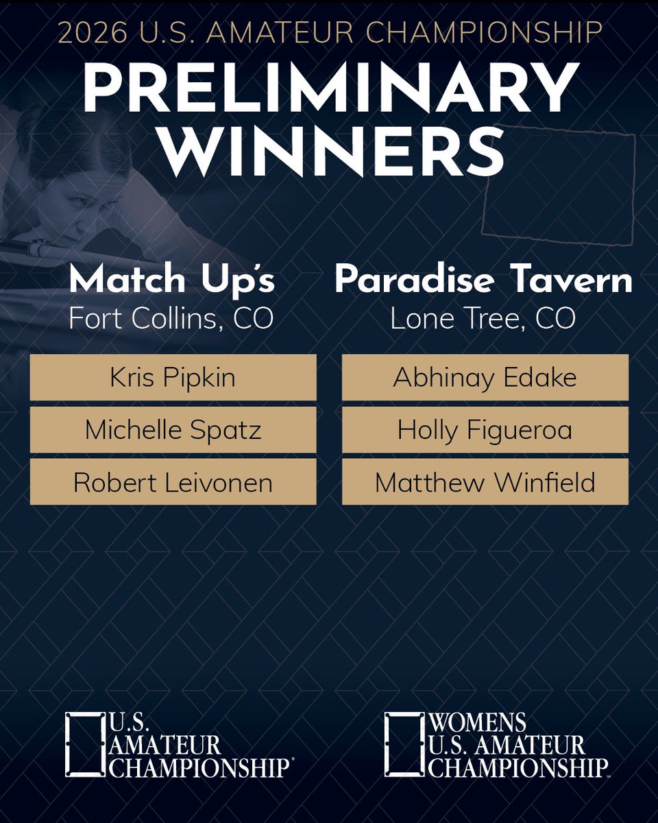 poolplayers's tweet photo. The countdown to Vegas is ON! ⏳🎱

We're excited to welcome these U.S. Amateur Championship qualifiers to Las Vegas next month!

Congratulations, and good luck on the championship stage! 🙌

#apapool #billiards #poolplayer https://t.co/Nu8AiqxHWk