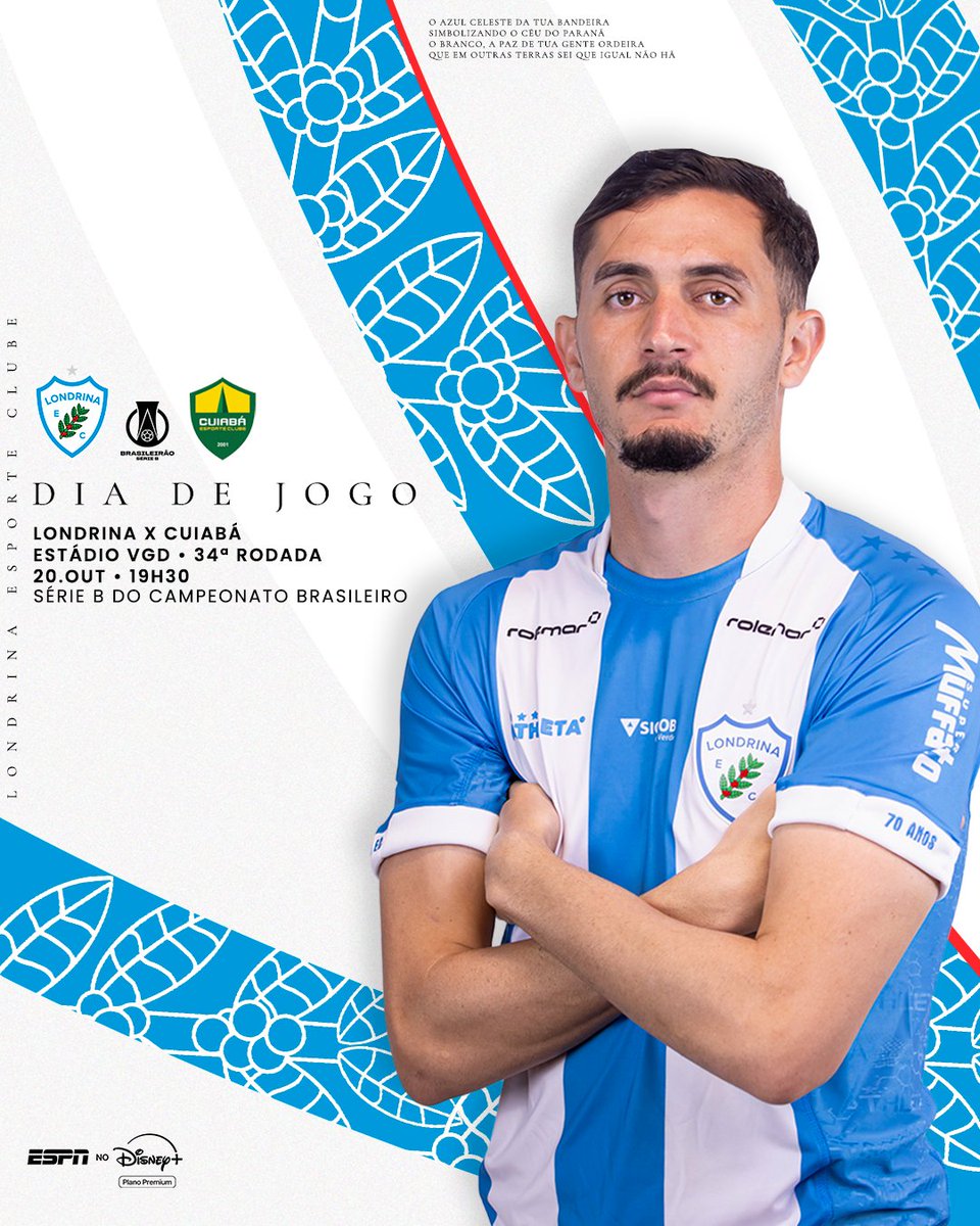 LondrinaEC's tweet photo. 🦈 🩵 DIA DE TUBA!! Pela 34ª rodada da Série B do Campeonato Brasileiro, o Tubarão recebe o Cuiabá, no Estádio VGD, às 19h30! Vamos, Tuba! 💪
🆚 @CuiabaEC
🏆 @BrasileiraoB
🏟️ VGD
⏱️ 19h30
💻 Disney+
#VamosPraCimaTubarão #LondrinaEC #LEC #LECxCUI #BrasileiraoB https://t.co/1MEOBpxgdC