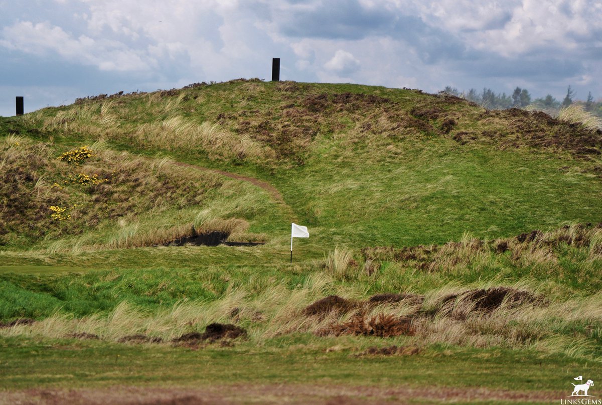 LinksGems's tweet photo. The Alps at Prestwick Golf Club - on any architecture nerd’s list of the most important holes in golf, the 17th at Prestwick is at or near the top.

Aside from being generally recognized as the oldest hole in championship golf, this hole, and in particular, the large hill fronting and blinding the green complex from the fairway, has inspired countless emulations around the world, following C.B. Macdonald’s adoption of the Alps as an “ideal” hole and his use of the template for the 3rd at National Golf Links.