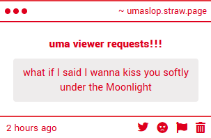 umaslop's tweet photo. the strawpage is for the uma viewer requests 😭 https://t.co/Q762Ck09rv