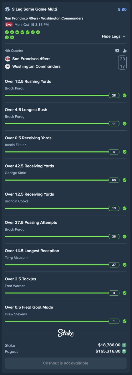 StahnGG's tweet photo. COUNT IT! 💥🔒 +$165k

Free sports picks ALWAYS posted in the Discord - all are welcome: https://t.co/gVB7pytpvD https://t.co/3tF4Y0tQLG