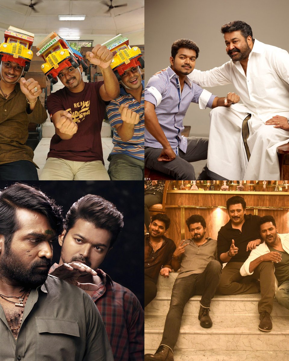 dp_karthik's tweet photo. When it comes to multistarrer films, THALAPATHY VIJAY is in a league of his own! 🔥❤️ 

- He treats both senior &amp; junior actors equally ✅
- Gives them great screen space ✅
- Gives them equal importance on posters too. ✅

That’s the greatness of a true superstar! 👑💯 https://t.co/lXtxW5maZJ