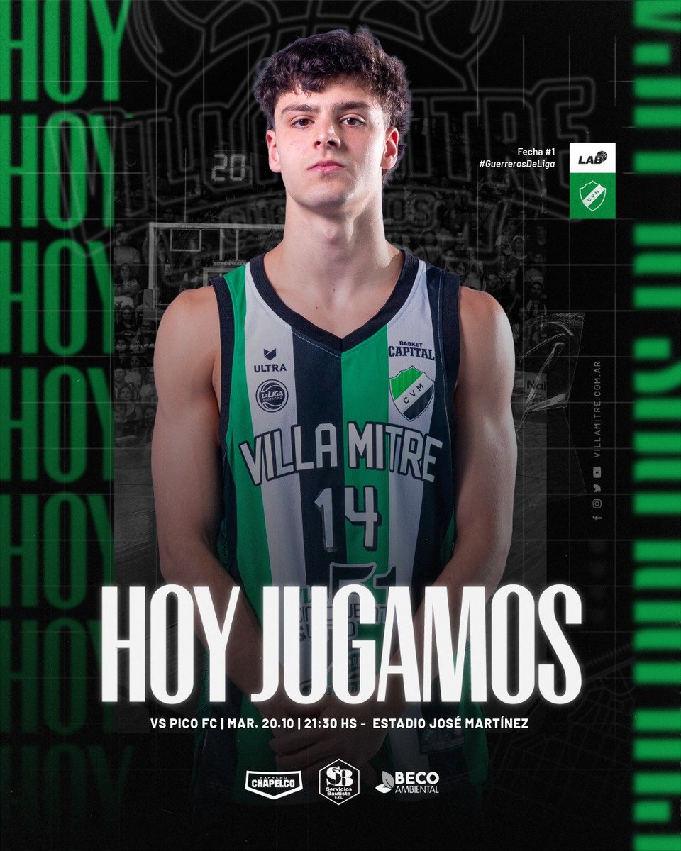 VM_Basket's tweet photo. 🏀 #LigaArgentina |

🫵🏼 ¡Llegó el día! 

👊🏼 Debutamos ante Pico FC.

😤 ¡Vamos Guerreros!

#GuerrerosdeLiga
#ElClubdelaCiudad 🇦🇪 https://t.co/9HIkCZNUg0