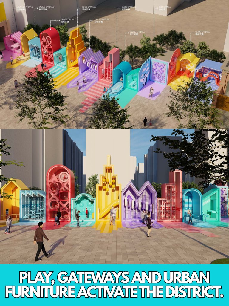 100architects's tweet photo. Why limit public space to the ground?
Elevated parks, rooftop connections, and playful streets. A different way to experience the city.
#100architects #UrbanDesign #Architecture #PublicSpace #FutureCities https://t.co/mDFMg41z4W