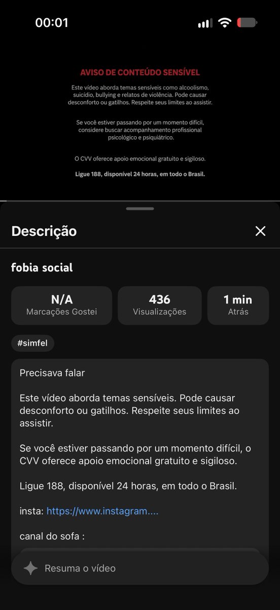 thisdracarys's tweet photo. SAIU NOVO VÍDEO DO FELCA DEPOIS DE MUITO TEMPO SUMIDO DAS REDES SOCIAIS 

é sobre fobia social https://t.co/hh9g5wyvEv
