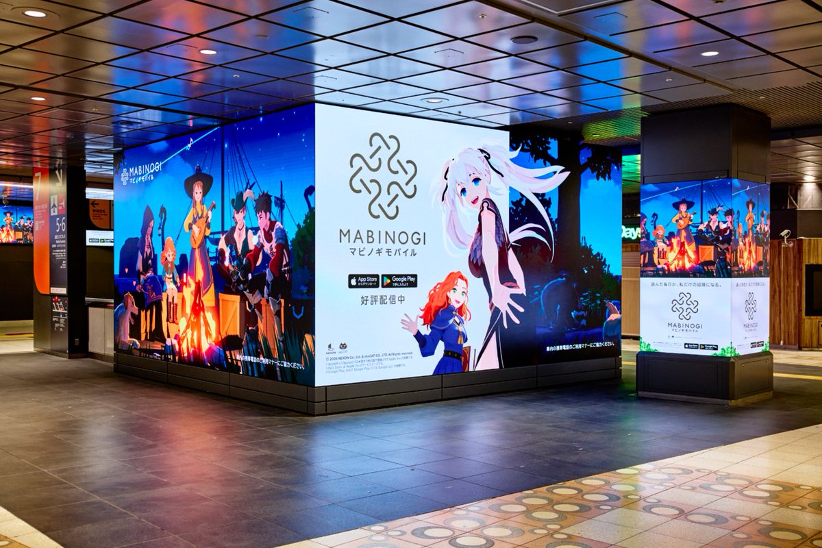 MabinogiM_JP's tweet photo. ／
 📢 広告掲出のお知らせ
＼

10月19日(月)〜10月25日(日)の間、
JR新宿駅南口改札内　新宿BBBにて
『マビノギモバイル』の大型広告が展開されています！
 
お近くへお越しの際はぜひチェックしてください✨
 
※駅および駅係員へのお問い合わせはご遠慮ください。
※広告をご覧になる際は、周囲のお客様へのご配慮をお願いします。
 
#マビモバ