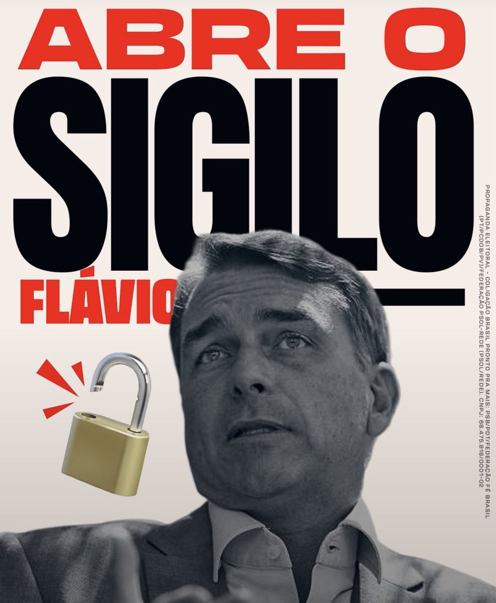 ClarkKentBrazil's tweet photo. @kmendoncafilho #AbreOSigiloFlavio https://t.co/ZLJuHFzjaL