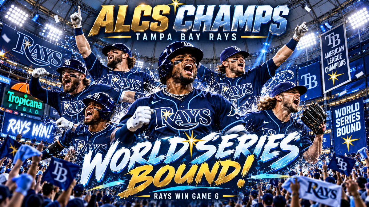 EdOffner's tweet photo. RAYS WIN RAYS WIN DAAAAAAA RAYS WIN. ON TO THE WORLD SERIES 18 Years to the day of their 2008 trip  🙏❤️🎉⚾️👏🏻👏🏻 #RaysUp #ForTampaBay #ALCSChampions  #MLB @RaysBaseball https://t.co/ncf1qd79lv