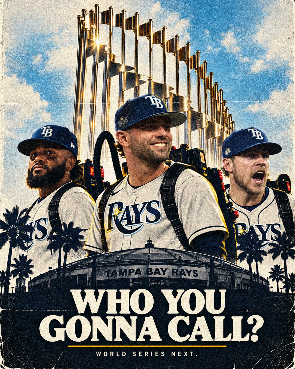 ComplexBets's tweet photo. For just the third time ever, TAMPA BAY IS HEADED TO THE WORLD SERIES ⚾

(📸: Getty) https://t.co/ri4dOVlSUJ