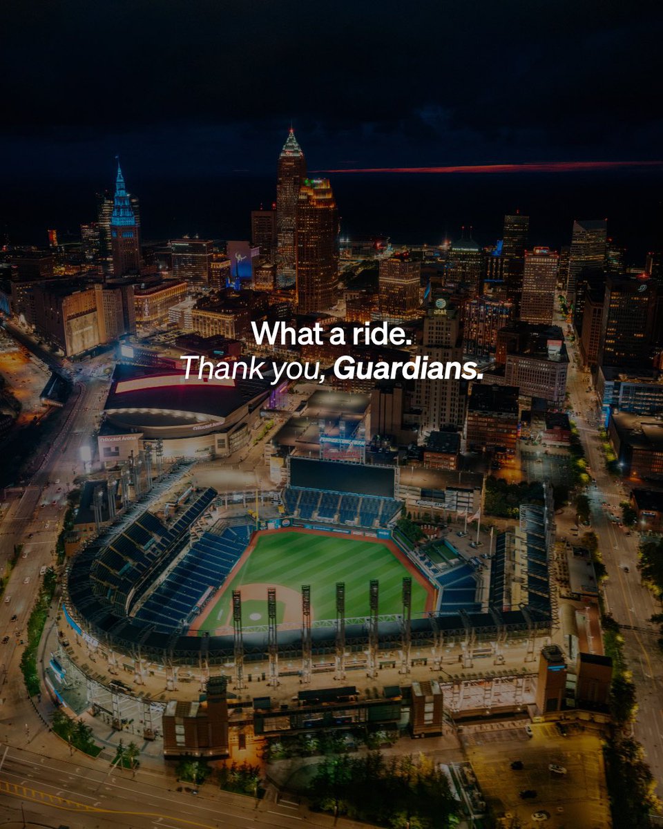 GabeWasylko's tweet photo. Thank you for an incredible ride, @CleGuardians. This city loves you. https://t.co/tiqa6hDPJ7