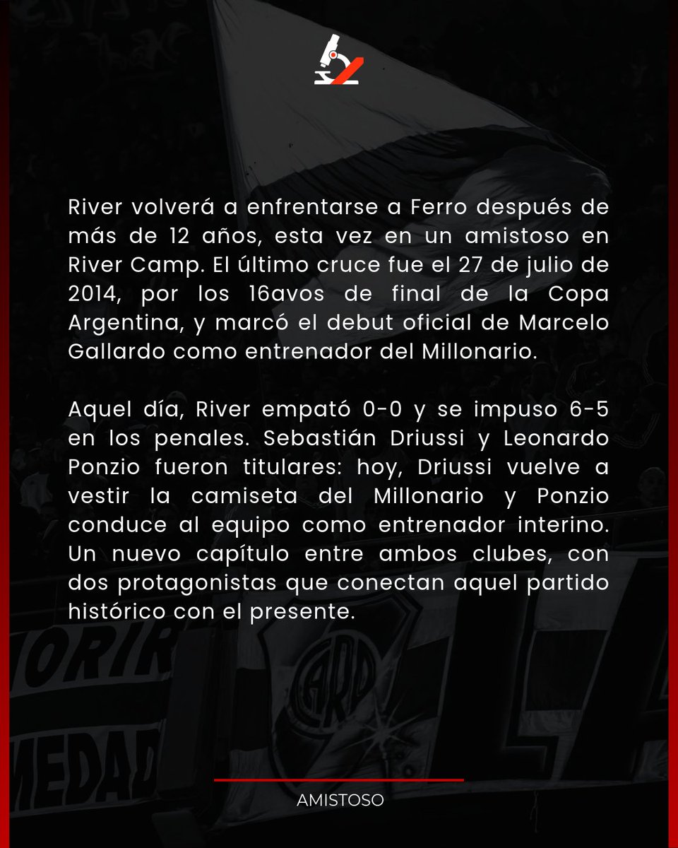 milloscopio's tweet photo. 🔙⚪🔴 RIVER VUELVE A JUGAR ANTE FERRO: UN REENCUENTRO CON LA HISTORIA

#vamosriver https://t.co/N6m7rgdv40