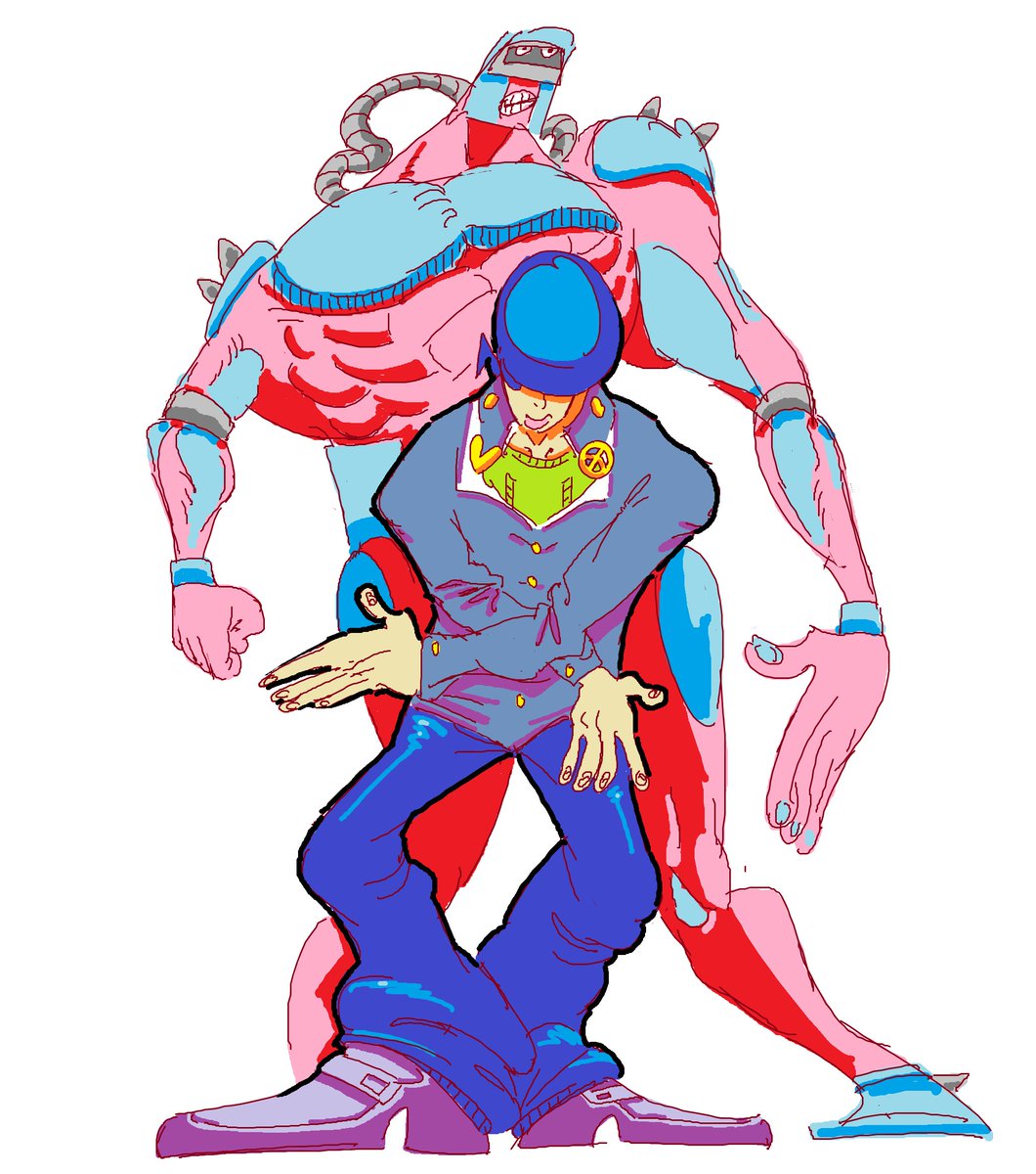 YaWillOrYaWont's tweet photo. my #jjba drawing from a year ago is still very cool https://t.co/0OTgFoDrOb