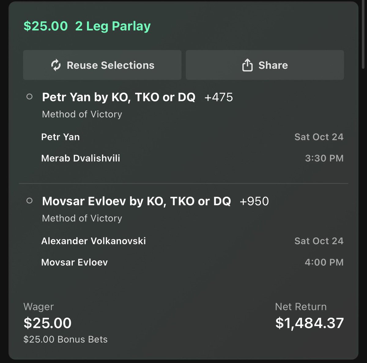 Jrbetzz's tweet photo. Props for the main and comain. I think both these lines are wide

#ufc #ufcbets #ufc333 https://t.co/G5AhWD3nM2