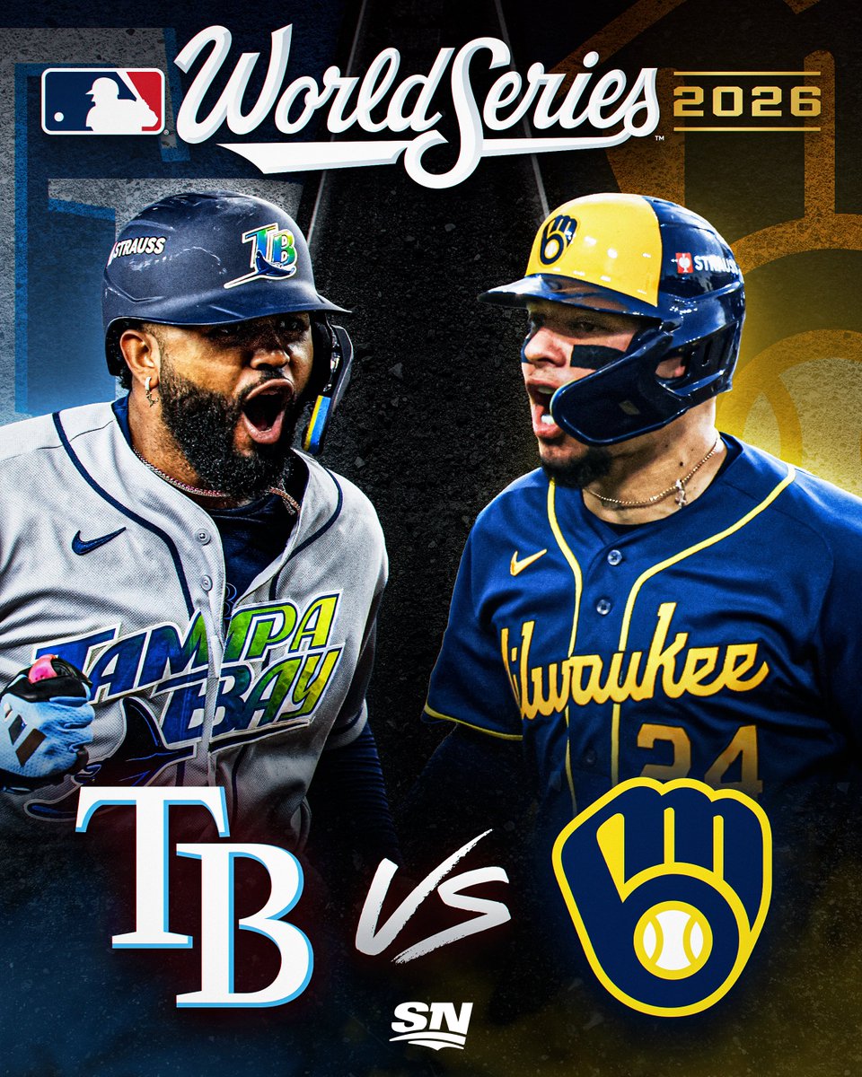 Sportsnet's tweet photo. TAMPA BAY AND MILWAUKEE WILL MEET IN THE FALL CLASSIC 🍂 https://t.co/Ub8ZmiewZX