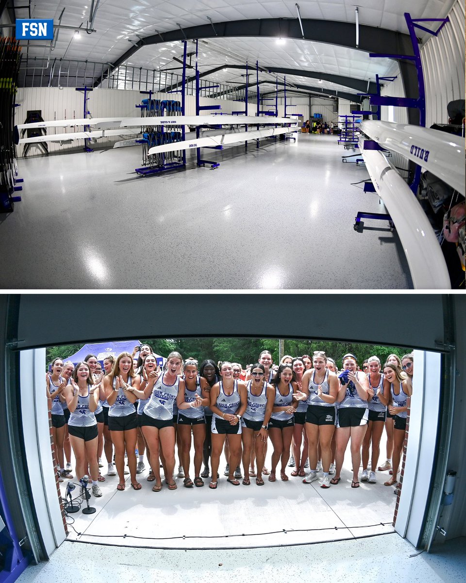 ForStarsNetwork's tweet photo. High Point University Boathouse will be utilized by the Division I Women’s Rowing Program &amp; Men’s Club Team at HPU. This Construction Project was originally announced earlier in January; The Panthers’ Boathouse is NOW OPEN! 👏🏼

(via @HPU_Rowing, @HighPointSports) https://t.co/3N9FacOd2J