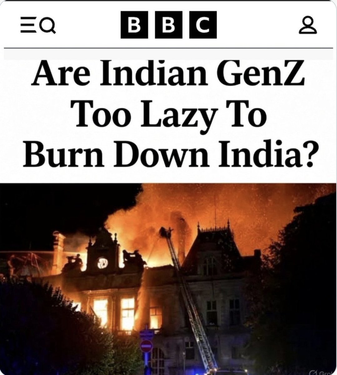 GayatriTAM's tweet photo. BBC is upset with Indian Gen Z. ollllaaalllaa. BBC knows nothing about India . https://t.co/l5zEu7uVae