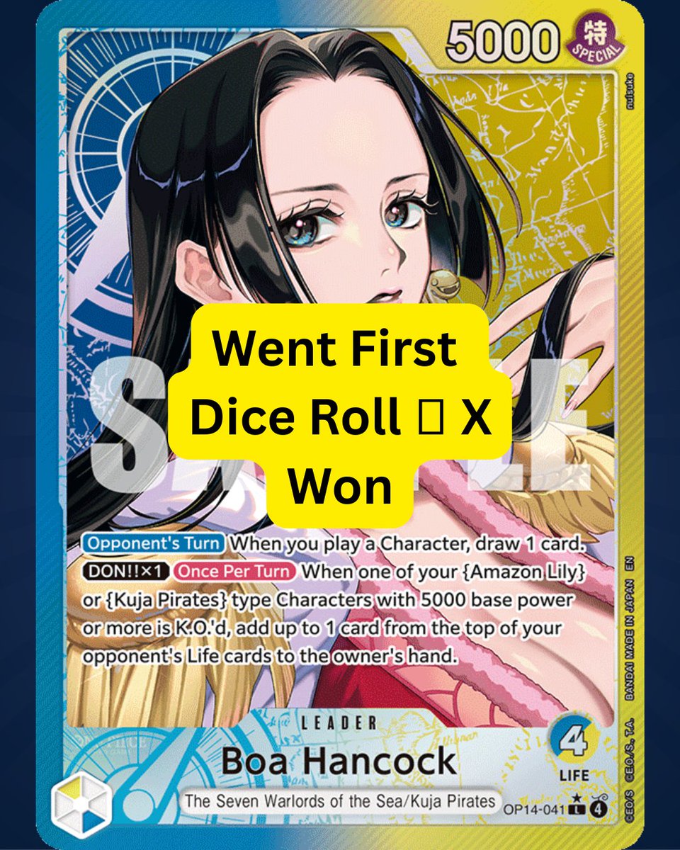 fudzchroni3050's tweet photo. Played B/Y Gecko Moria at locals last night! 3-1 not too bad I think I did well :)

🎲❎ 1⃣- Won        Boa
🎲✅ 1⃣- Won        Sanji &amp; Zoro
🎲✅ 2⃣- Won        Ace
🎲❎ 1⃣- Lost by 1k counter!    Ace &amp; Luffy https://t.co/s2yU2DIyWe